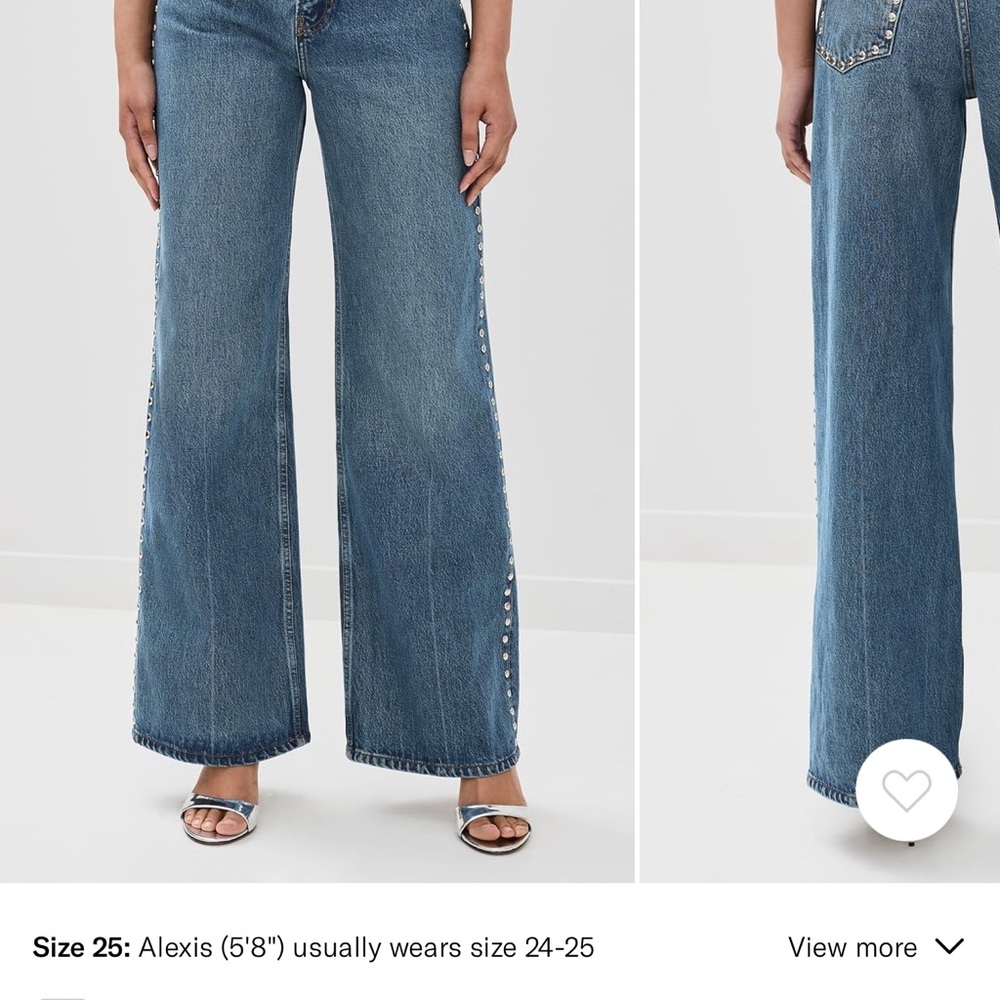 Reformation Blue Flare Jeans